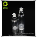 Guangzhou plastic bottle glass bottle 2 oz airless pump bottle with transparent color